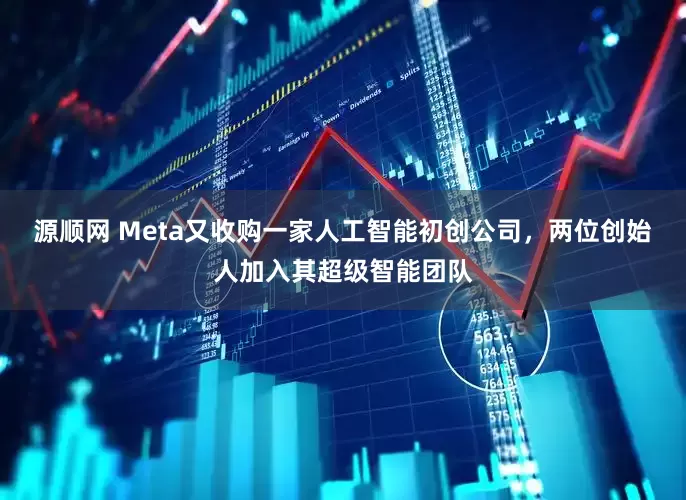 源顺网 Meta又收购一家人工智能初创公司，两位创始人加入其超级智能团队